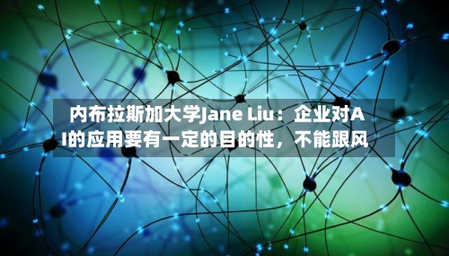 内布拉斯加大学Jane Liu：企业对AI的应用要有一定的目的性，不能跟风-第2张图片