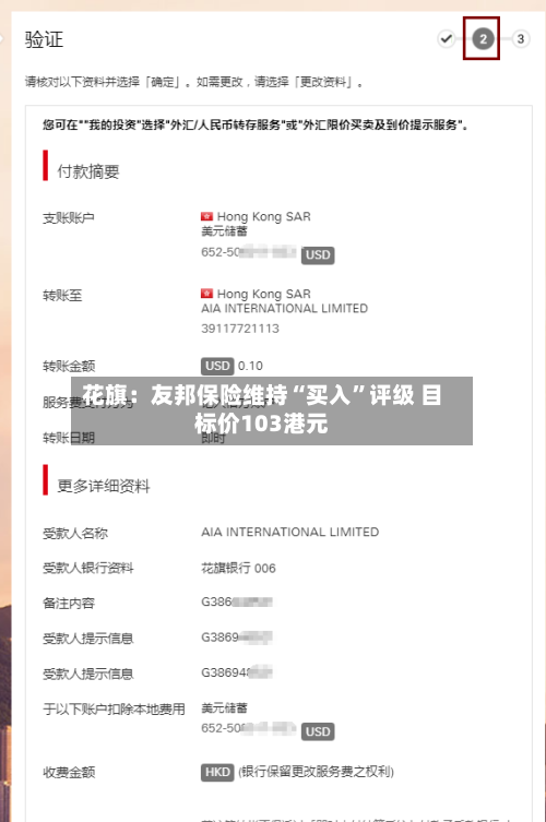 花旗：友邦保险维持“买入”评级 目标价103港元-第3张图片