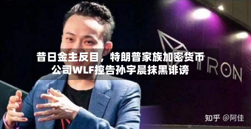 昔日金主反目，特朗普家族加密货币公司WLF控告孙宇晨抹黑诽谤-第2张图片