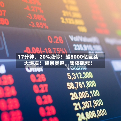 17分钟，20%涨停！超8000亿巨头大爆发！整条赛道，集体飙涨！-第2张图片