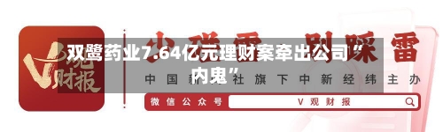 双鹭药业7.64亿元理财案牵出公司“内鬼”-第2张图片