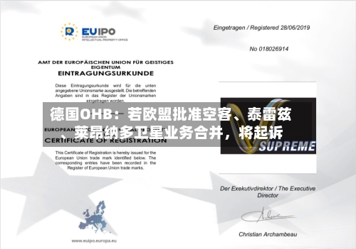 德国OHB：若欧盟批准空客、泰雷兹	、莱昂纳多卫星业务合并	，将起诉-第2张图片