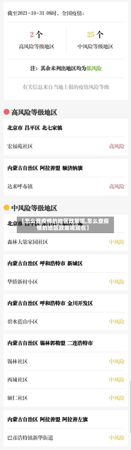 【怎么查疫情的地区政策呢,怎么查疫情的地区政策呢现在】-第3张图片