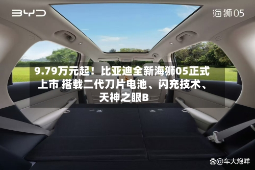 9.79万元起！比亚迪全新海狮05正式上市 搭载二代刀片电池	、闪充技术、天神之眼B-第2张图片