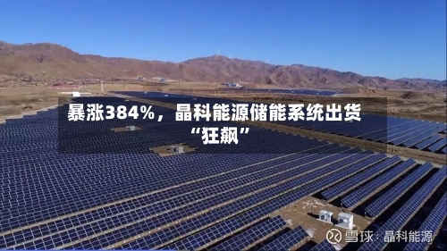 暴涨384%，晶科能源储能系统出货“狂飙”-第2张图片