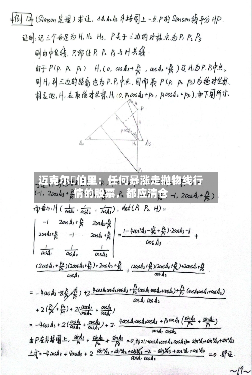 迈克尔・伯里：任何暴涨走抛物线行情的股票，都应清仓-第2张图片