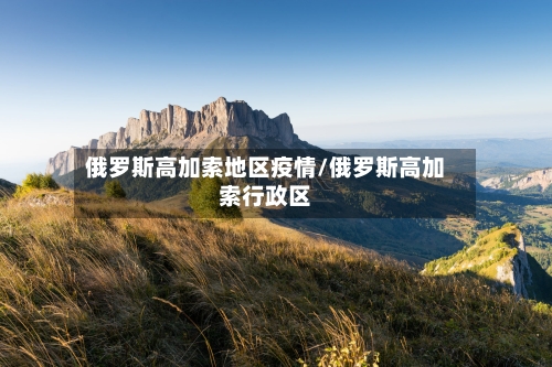俄罗斯高加索地区疫情/俄罗斯高加索行政区