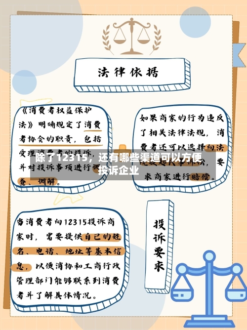 除了12315，还有哪些渠道可以方便投诉企业