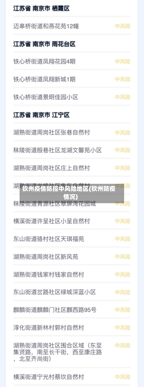钦州疫情防控中风险地区(钦州防疫情况)-第3张图片