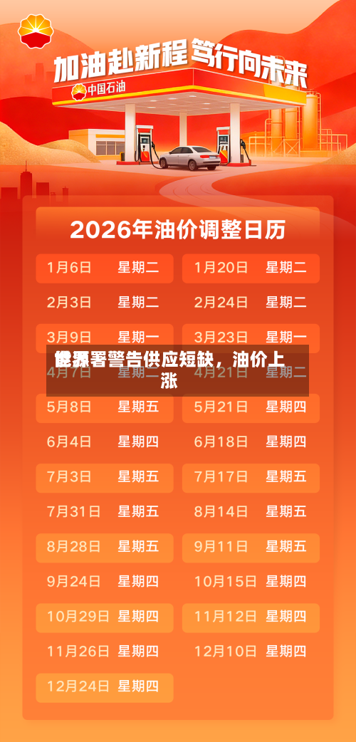 世界能源署警告供应短缺，油价上涨-第3张图片