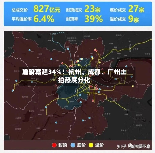 比较高溢价率超34%！杭州、成都	、广州土拍热度分化-第3张图片
