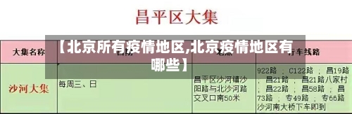 【北京所有疫情地区,北京疫情地区有哪些】-第3张图片