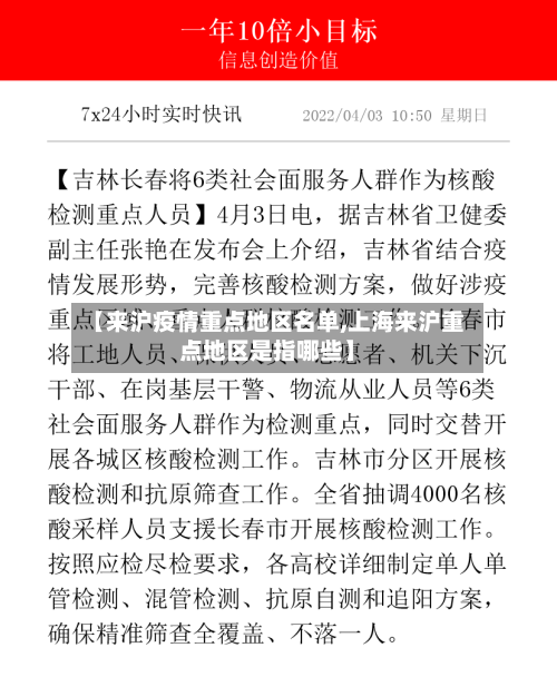 【来沪疫情重点地区名单,上海来沪重点地区是指哪些】