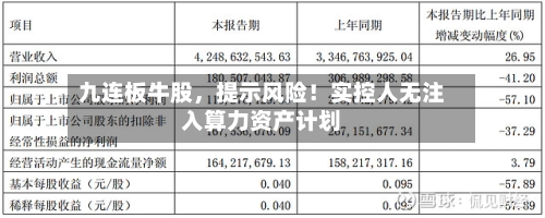 九连板牛股，提示风险！实控人无注入算力资产计划-第2张图片