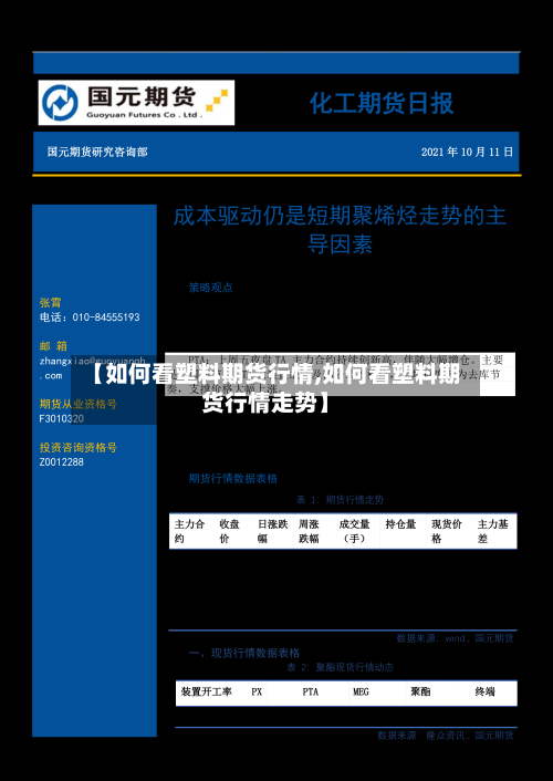 【如何看塑料期货行情,如何看塑料期货行情走势】-第2张图片
