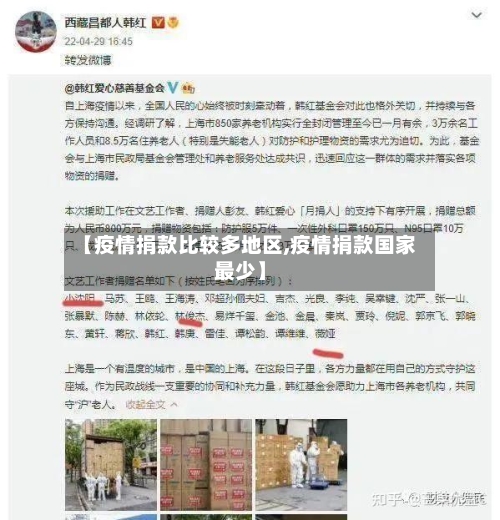 【疫情捐款比较多地区,疫情捐款国家最少】-第2张图片