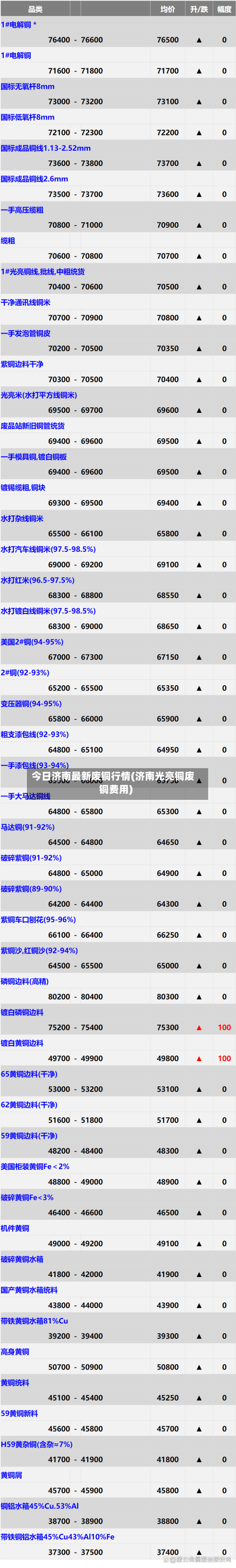 今日济南最新废铜行情(济南光亮铜废铜费用)-第3张图片