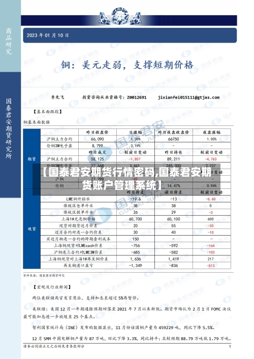 【国泰君安期货行情密码,国泰君安期货账户管理系统】-第2张图片