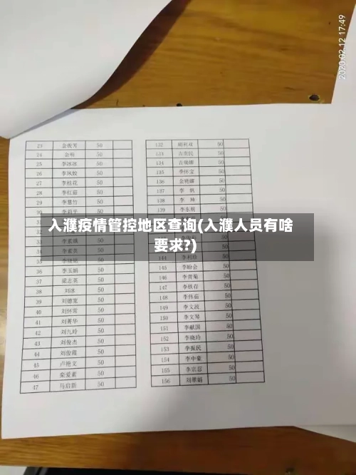 入濮疫情管控地区查询(入濮人员有啥要求?)